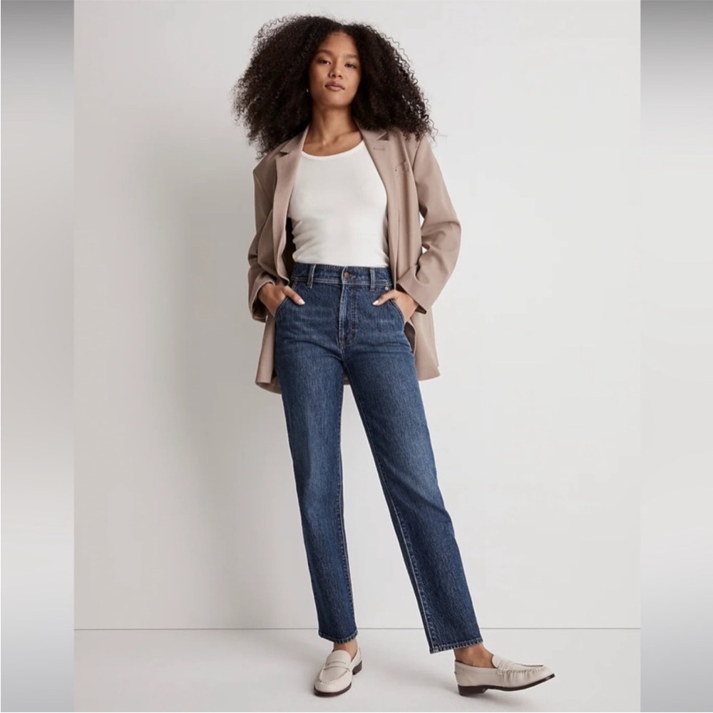 Madewell The Perfect Vintage Straight Jean In Stanhill Wash Size 26